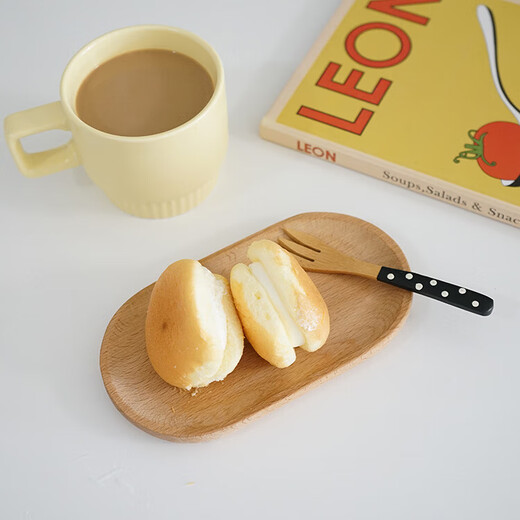 Jingxianju wooden pallet wooden tray wooden plate placement plate dessert plate small plate long plate snack restaurant tea tray tea cup beech coffee rectangular tray 20*13cm