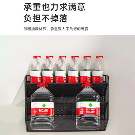 Lin's Boy Shoe Rack Storage Rack Household Door Behind Wall-mounted Storage Artifact Wall Multi-layer Small Shoe Rack Shoe Cabinet No Punching Elegant White_Large Three Layers No Specifications