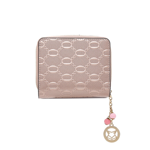 Gold fox leather women's wallet large capacity short card holder money note holder clutch bag coin purse light luxury girlfriend birthday gift