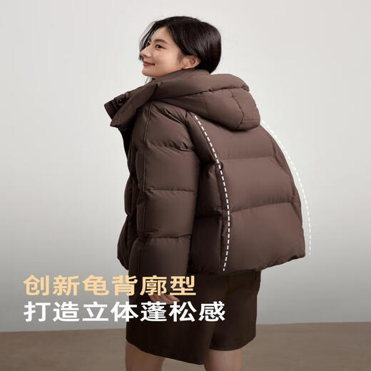 Yalu Puff short down jacket with removable hood for women 2025 autumn and winter new fashion Korean style bread jacket warm jacket
