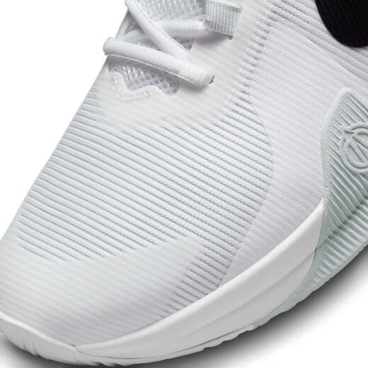 Nike Men's Breathable Lightweight Basketball Shoes Winter Practical Anti-torsion Cushioning Sports Mesh NIKE DM1124 100 White/Black/Platinum (DM1124-100) 42.5