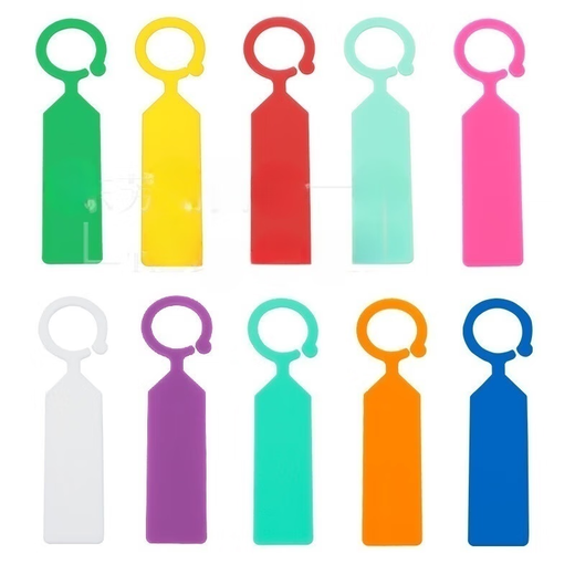 Gardening tag ring buckle thickened plastic waterproof nursery flower flower grape watermelon fruit tree plant variety tag pink (100 photos)