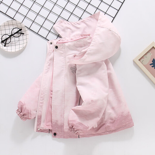 Cityu Girls Spring and Automn Veste 2025 Nouveaux enfants moyens grands et veste épaissie enlece