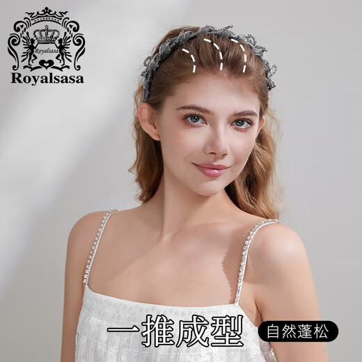 Royal sasa royal salsa silk tooth comb hair hoop imitation crystal hair bundle headband for washing and going out high head fluffy versatile hair accessories