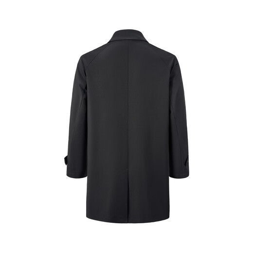 GIOVANNI VALENTINO autumn lapel windbreaker men's mid-length commuter business casual coat black XL