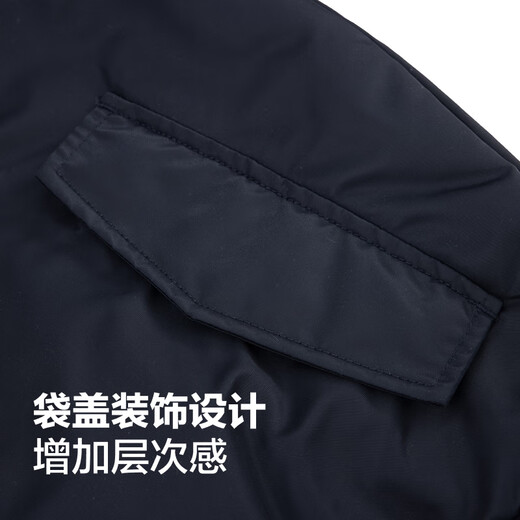 Converse official autumn and winter new men's and women's water-repellent baseball jacket cotton jacket UCJ147 UCJ147-023 L (175/100A)