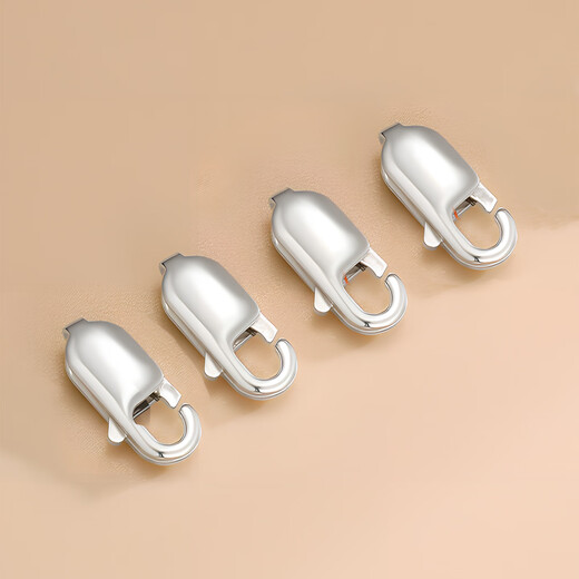 Tipu pt950 platinum square buckle women's buckle spring buckle fish mouth buckle accessories square buckle necklace buckle replacement connector pt950 platinum square buckle