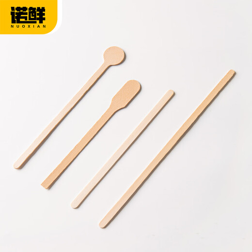 Noxian independently packaged stirring stick disposable wooden coffee stirring spoon milk tea drink long handle thickened honey milk powder stick 13cm paddle stick 500 pieces in bulk