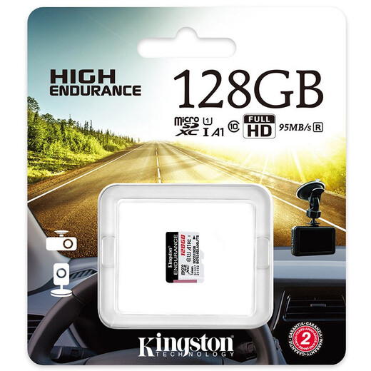 Kingston TF (Micro SD) driving recorder mobile phone monitoring special memory card home camera 360 panoramic large capacity high-speed memory card U1 C10 A1 SDCE stellar card 128G continuous recording erasable and durable