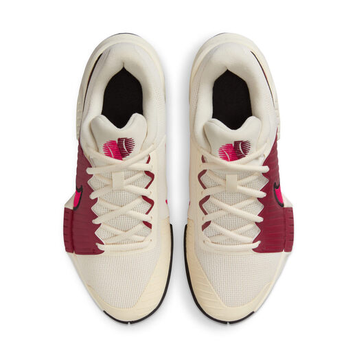 Nike Women's Cushioning Tennis Shoes Sports Support Grip NIKE GP CHALLENGE PRO FB3146 104 Light Ivory White/Lamp Grass Pink/Sail White/Team Red 36.5