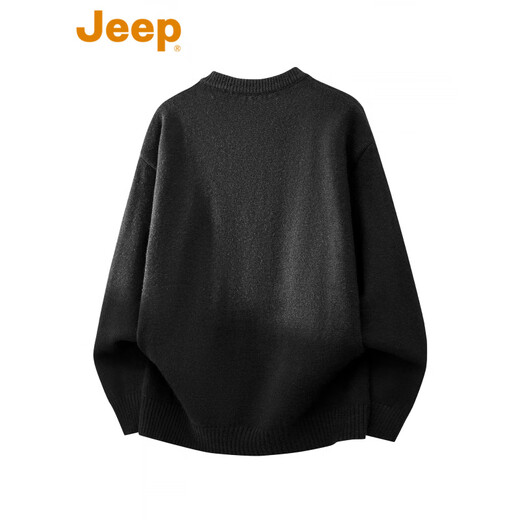 Jeep (JEEP) Sheep Wool JEEP Jeep American Henry Neck Sweater Men's Early Autumn High-Quality Knitted Sweater Clothes Black_Official Authentic M_Recommendation_100-120Jin Jin is equal to 0.5 kg