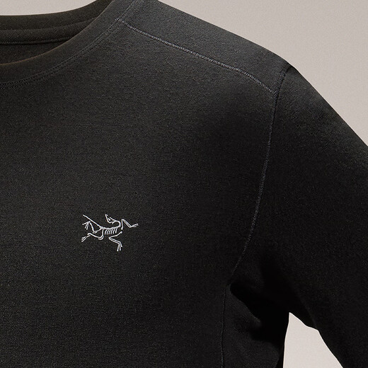 ARC TERYX RHO MERINO WOOL CREW NECK men's inner long-sleeved top BLACK/black L