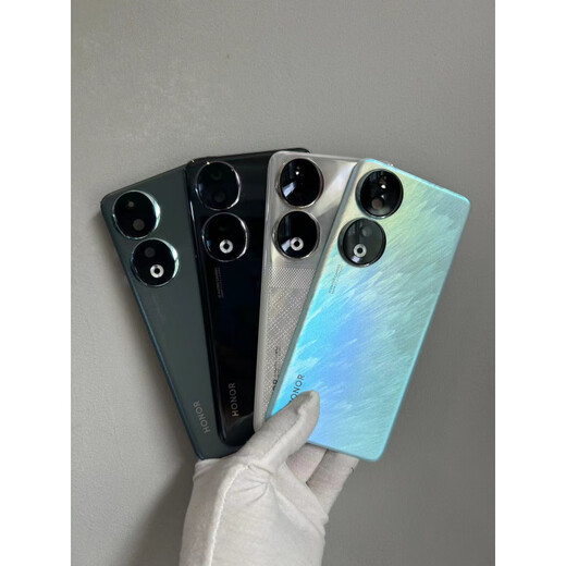 Second-hand disassembled back cover original glass back cover Honor 90/90pro back case battery cover rear screen case Honor 90pro back cover Ice Feather Blue 99 new case