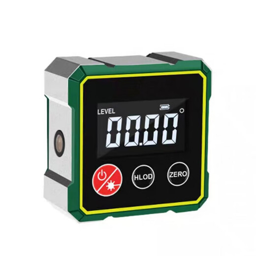 Meng Qier digital display angle level magnetic high-precision inclinometer slope meter electronic high-definition measurement angle meter. Upgraded double-sided laser digital display aluminum alloy exterior