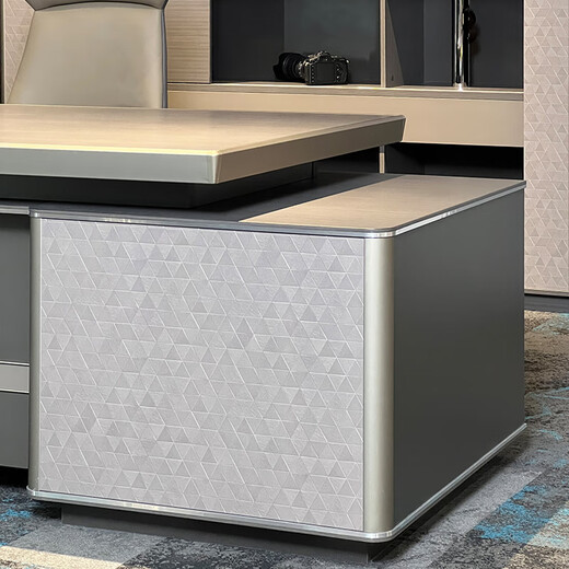 KOQUMGE boss desk desk combination simple modern light luxury high-end manager desk president desk desk office furniture 1.8 meters boss desk (left and right interchangeable)