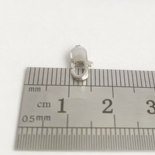 Tipu pt950 platinum square buckle women's buckle spring buckle fish mouth buckle accessories square buckle necklace buckle replacement connector pt950 platinum square buckle