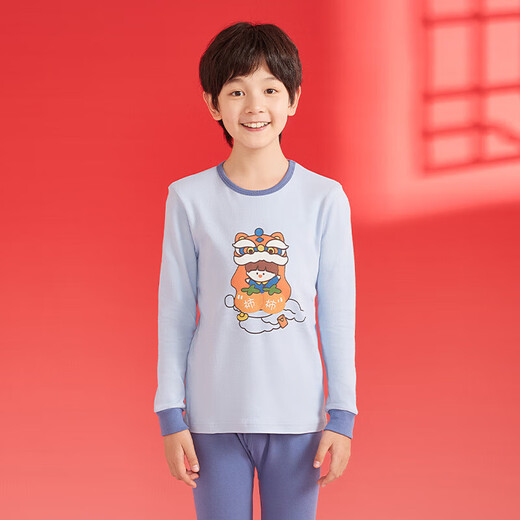 Coton pur aux haricots purs en coton et pantalon d'automne à style mince hommes et femmes enfants d'âge moyen des sous-vêtements thermaux d'automne et hiver