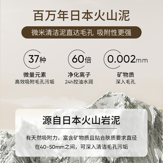 SUMDOY Japanese Cleaning Mud Mask Deep Hydrating Blackhead Shrinking Pores Applicable Mud Mask Universal Blackhead Oil Acne Cleaning Mud Mask 100G