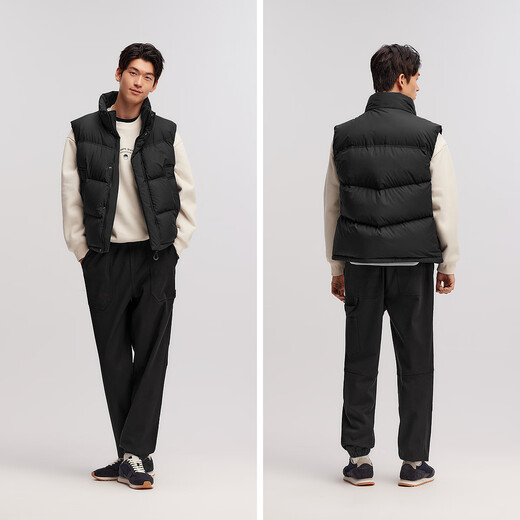 Semir down vest men's winter 90 down waterproof jacket unisex couple loose stand-up collar top 101724103201