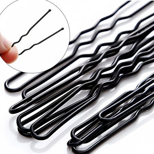 Jian Yingshu black U-shaped hairpins 150 hairpins, ball head hair magic tool to fix invisible one-word clips