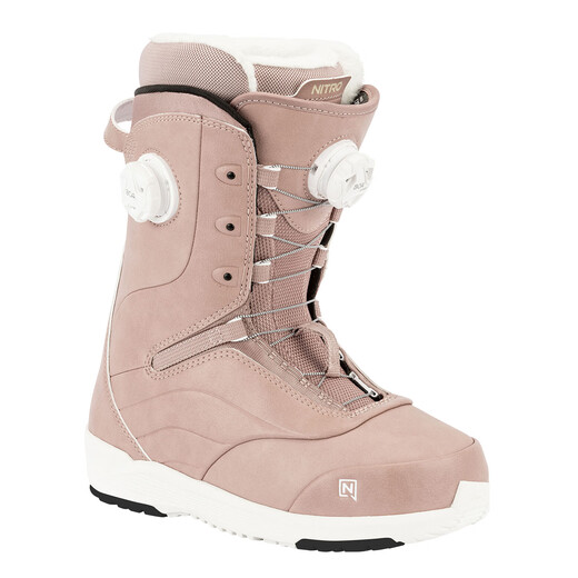 NITRO滑雪鞋CROWN BOA单板滑雪2526女款全能滑行公园平花单板雪鞋 粉色BOA(雪季新配色) 38 内长245mm