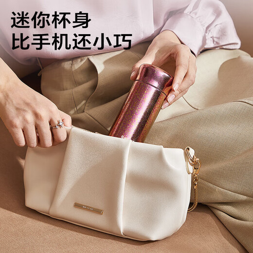 Wu Biological Mini Titanium Cup Pure Titanium Thermos Cup Portable Coffee and Water Cup Girls 2025 High-Value Gift Early Titanium Silver-200ml