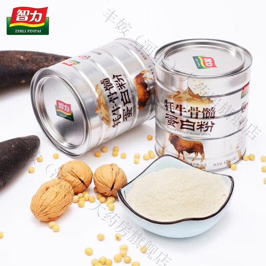 智力山东阿胶蛋白粉6罐*1盒牦牛骨髓蛋白粉 中老年益生元高钙蛋白粉 牦牛骨髓蛋白粉1050g*2盒