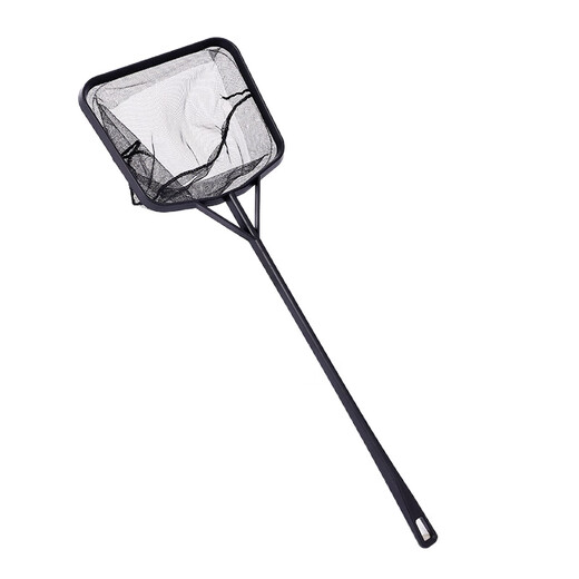 Aquarium fishing net bag round square fish fishing hand-made fish net goldfish ornamental fish aquarium copy net black plastic net extra large size