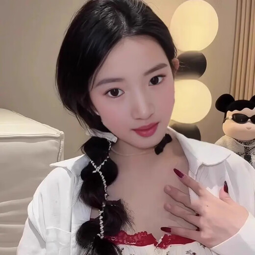 Xincong bow phone cord hair band new style high-end hair tie sweet versatile hair band headwear temperament black