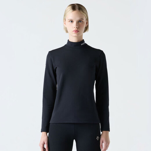 DESCENTE clearance 25 models of round neck long-sleeved T-shirts, lapel quick-drying tops, bottoming shirts, sportswear for men and women, black M (90) - (100-120Jin Jin equals 0.5 kg)