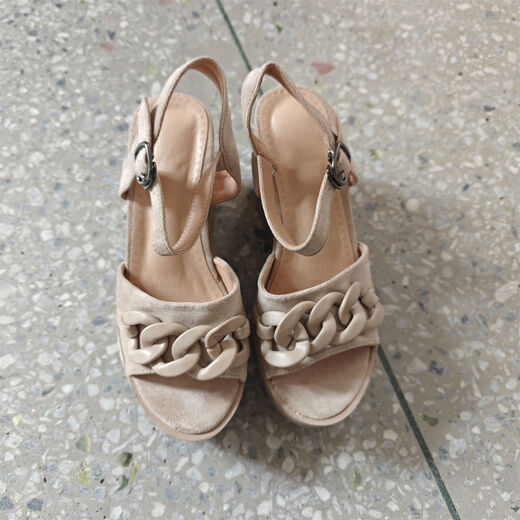 Yiyerated Yiyered Yiyerd Rabatt Damenschuhe Schwarze Aprikosenfarbe mit hochgelösten High-Heels-Keilabsatz-Wasserdichte mit hohem Soled-Hop-Absatz-Waterfleisch-Plattform exponiertes Aprikosenfarbe 9cm13571 36 36 36 36 36