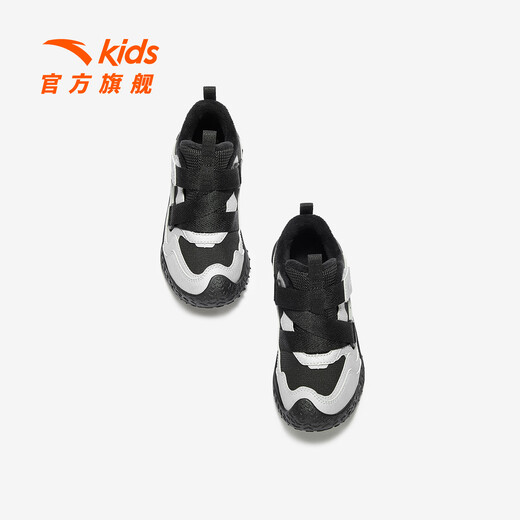 ANTA children's cotton shoes for boys and girls 2025 autumn and winter new products with suede surface, non-slip and wear-resistant, simple and fashionable low-heeled cotton shoes. Store manager recommends silver/black-1 32 shoe inner length 20cm