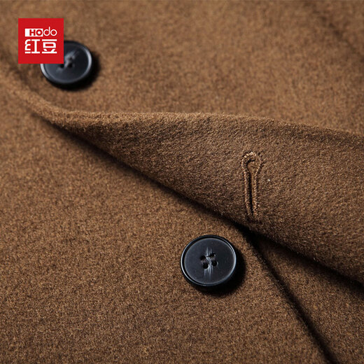 Red Bean Suit Men's 2025 Winter Thickened Warm Business Casual Suit Jacket Men's Wedding Coat Groom's Dress Men Brown M