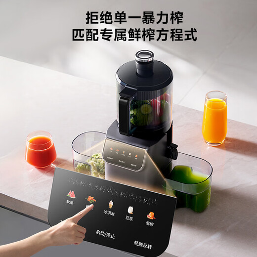 BLAUPUNKT juicer original juice machine household residue juice separation juice machine ice cream machine fully automatic large diameter fruit and vegetable juicer high juice easy cleaning pure juice rate 99% starry sky gray