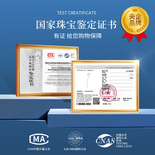 China Gold (CHINA GOLD) Magnolia Hairpin Women's New Chinese Style Ancient Style Silver Hairpin Hair Accessory Birthday Gift for Girlfriend and Wife to Commemorate High-level Magnolia and Hetian Jade Tassel Hairpin