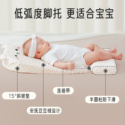 Aiboshi Slope Pillow Infant and Toddler Pad to Prevent Baby Vomiting Newborn Breastfeeding Lying Baby Pillow 0-3 Years Old Nursing Slope Pillow 0-3 Years Old Upgrade Slope + Leg Drag