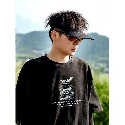 EWE Fishing Hat Men's Sun Protection Air Topless Outdoor Sun Protection Men's Hat Black One Size