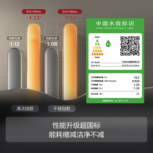 FOTILE dishwasher 02-V16/V16Max household built-in dishwasher independent steam sterilization 19/21 sets large capacity high energy bubble washing hot air drying fully automatic 02-V16MAX 21 sets villa-level capacity