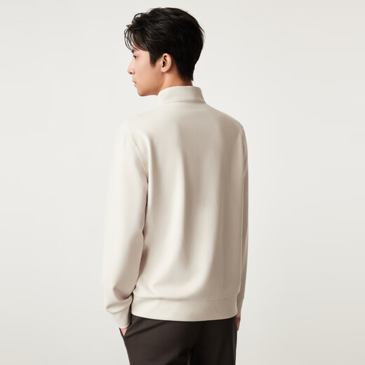 JOEONE Shopping mall same T-shirt men's autumn and winter fashionable and comfortable long-sleeved inner top Slim version + light rice + ST3E50412 M 170/92A (48)