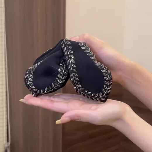 2025 new style grabber clip for women with high-end temperament, Hepburn style shark clip, large hairpin, bow tie on the back of the head, black elegant and light luxury grabber clip