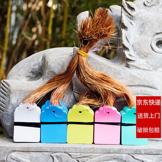 100张PVC彩色塑料植物吊签牌花卉园艺盆栽小挂牌苗木吊牌多肉标签 3.6x2.5cm白色/100张一捆