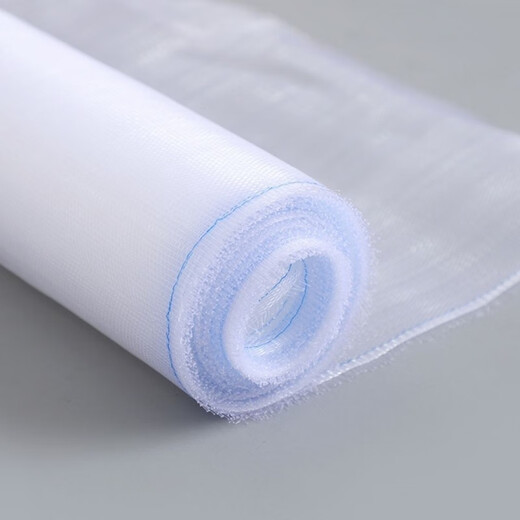 Encrypted and thickened good material white window screen net breathable anti-mosquito aluminum alloy plastic steel nylon window screen net self-installation home 1 meter long encrypted version - only window screen 0.6 meters wide