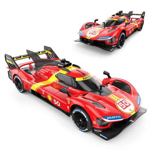Rastar 1 24 Ferrari 499P electric remote control car Le Mans racing drift sports car model children's toy gift red