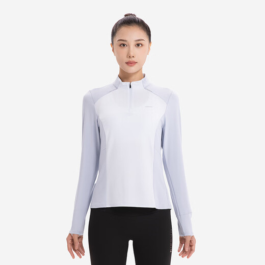 Decathlon half-zip quick-drying clothing for women autumn long-sleeved sports tops T-shirt running clothing fitness clothing-5649946