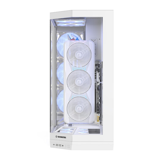 影驰星曜空间站台式电脑机箱立装显卡海景房白/手办位/ATX/TYPE-C/快拆/支持360水冷/护线圈/一体跳线