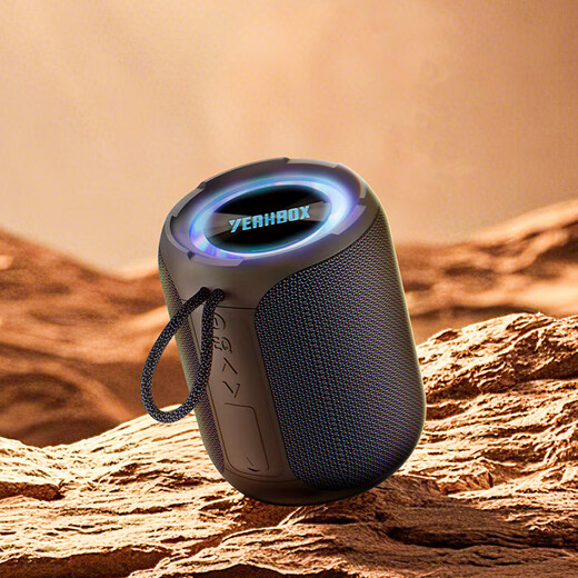 YEAHBOX A8 Bluetooth speaker 40W high power outdoor portable heavy bass small steel cannon speaker waterproof small audio high volume wireless Bluetooth speaker