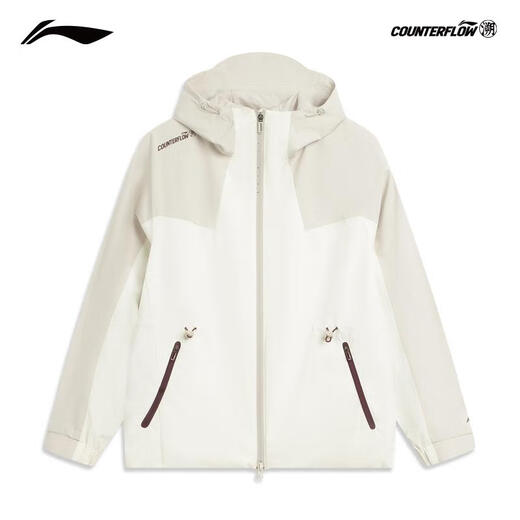Li Ning (LI-NING) outdoor CF traceable three-in-one jacket women's 25 autumn and winter velvet water-repellent hiking windbreaker AWBV090