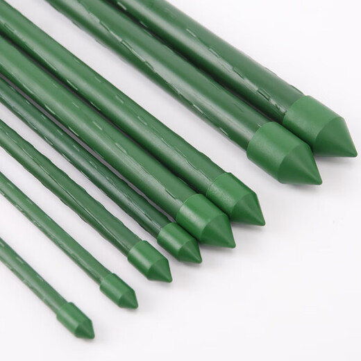 Plastic-coated steel pipe gardening support pole, cucumber, beans, grapes, vegetable climbing pergola, green plant rack, climbing frame, diameter 11mm, length 180cm, 10-pack