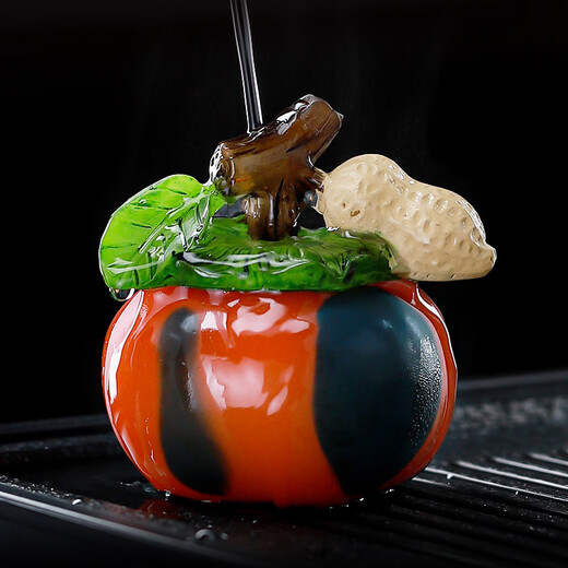 Good persimmon peanut color-changing tea pet can raise high-end tea table ornaments 2025 new tea play tea table decoration Kung Fu tea set Good persimmon peanut-turning red