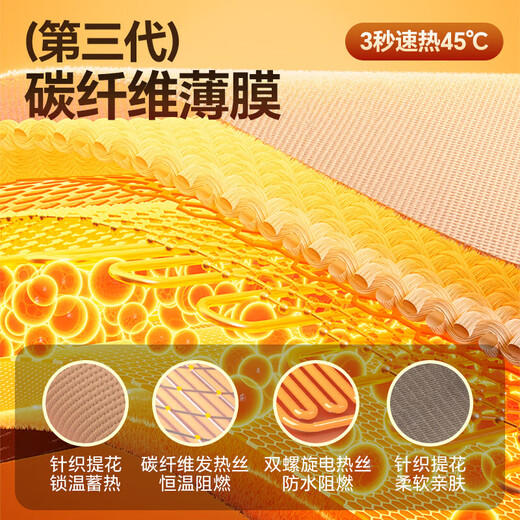 DIKTT Germany Warming Blanket Heated Shawl Electric Blanket Rechargeable USB Plug-free Heated Cloak Office Leg Blanket Washable Shawl Blanket Portable Warm Electric Blanket Upgraded Hat Style Cedar Apricot Carbon Fiber 15 Seconds Fast Heating + 8 Zones Constant Temperature Heating